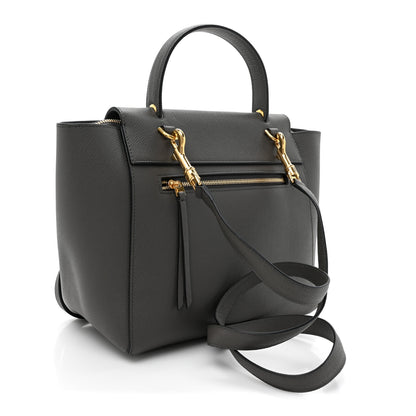 Celine Grained Calfskin Micro Belt Bag Grey 3 of 12