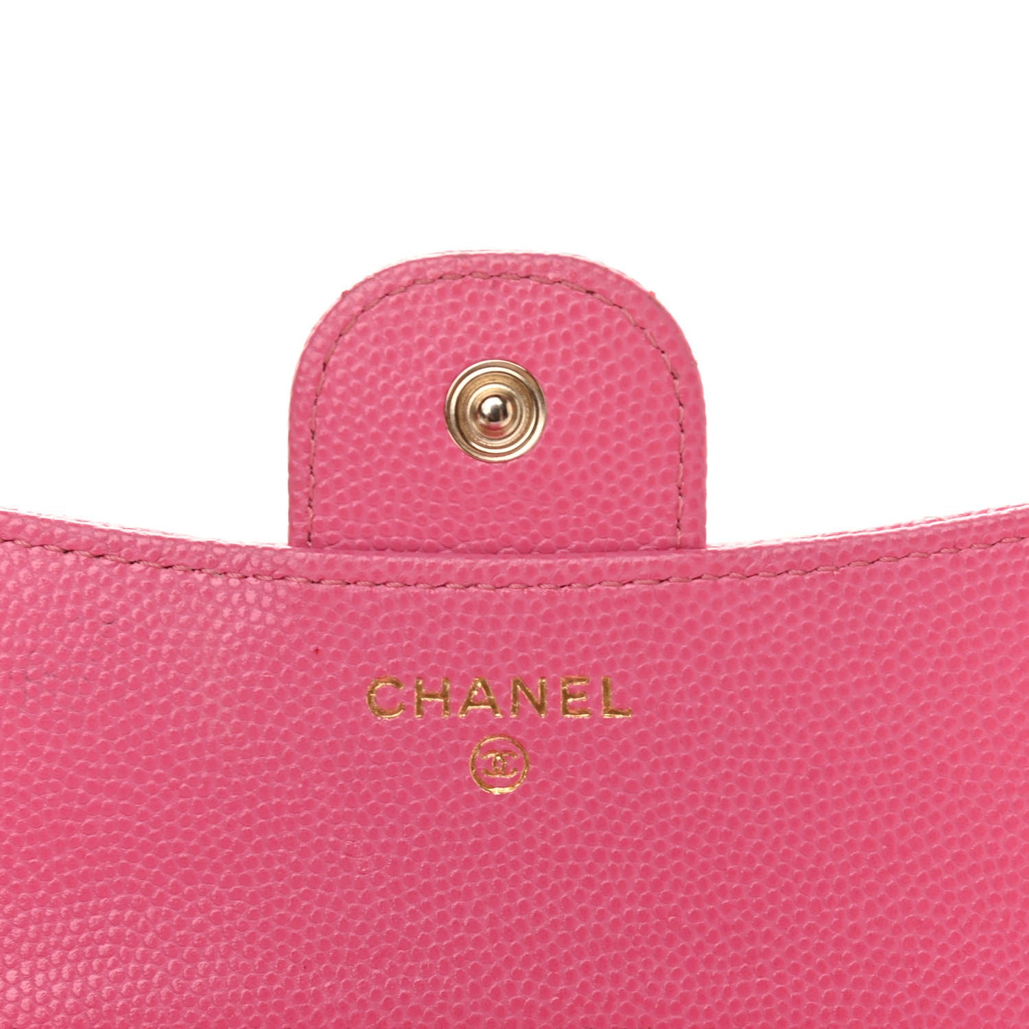 Chanel Caviar Quilted Compact Flap Wallet Pink 6 of 8