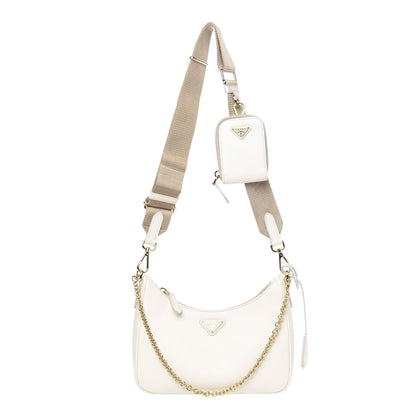 Prada Saffiano Re-Edition 2005 Shoulder Bag White 1 of 11