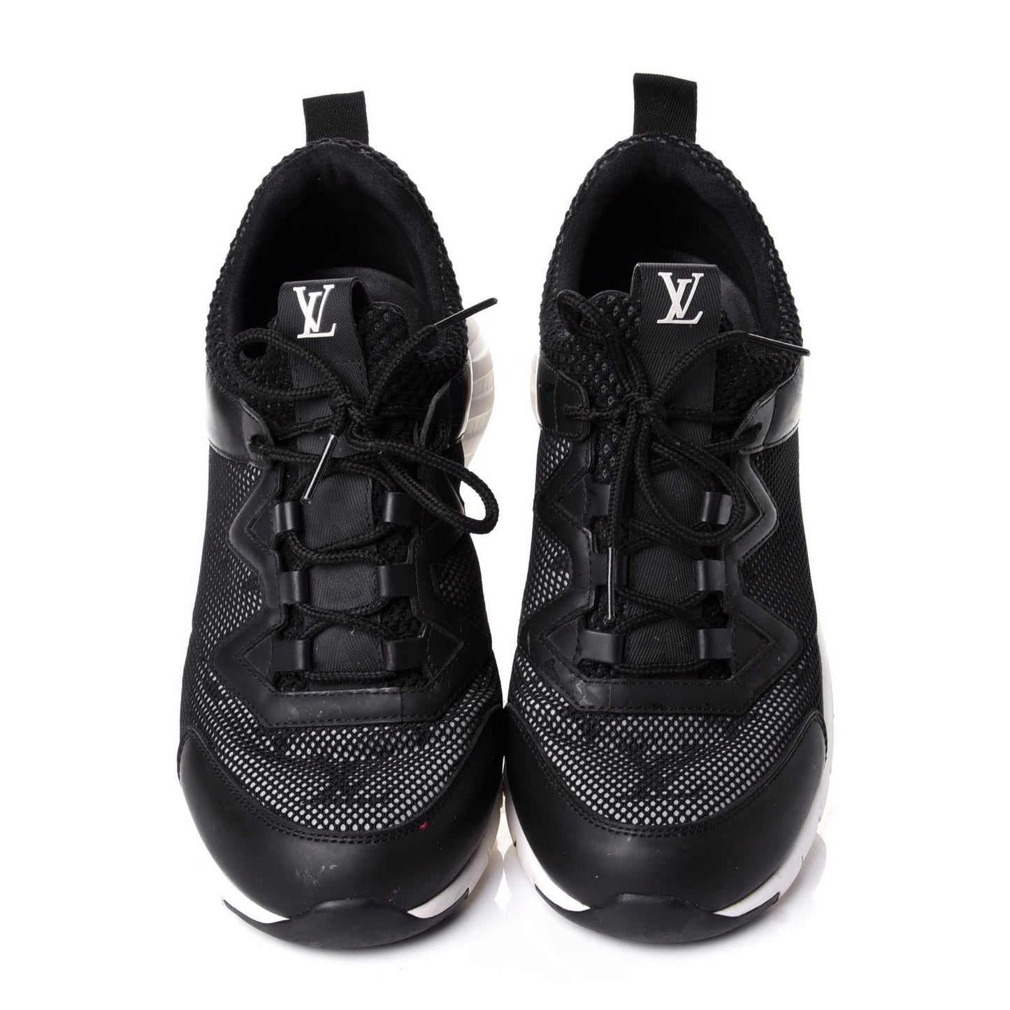 Technical Nylon Monogram Rubber Aftergame Sneakers 38 Black