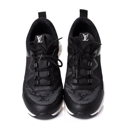 Louis Vuitton Technical Nylon Monogram Rubber Aftergame Sneakers 38 Black 5 of 10