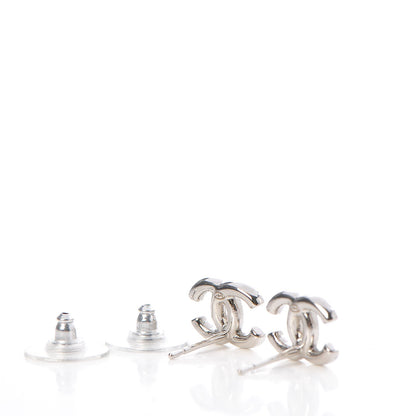 Chanel Crystal CC Earrings Silver 4 of 5