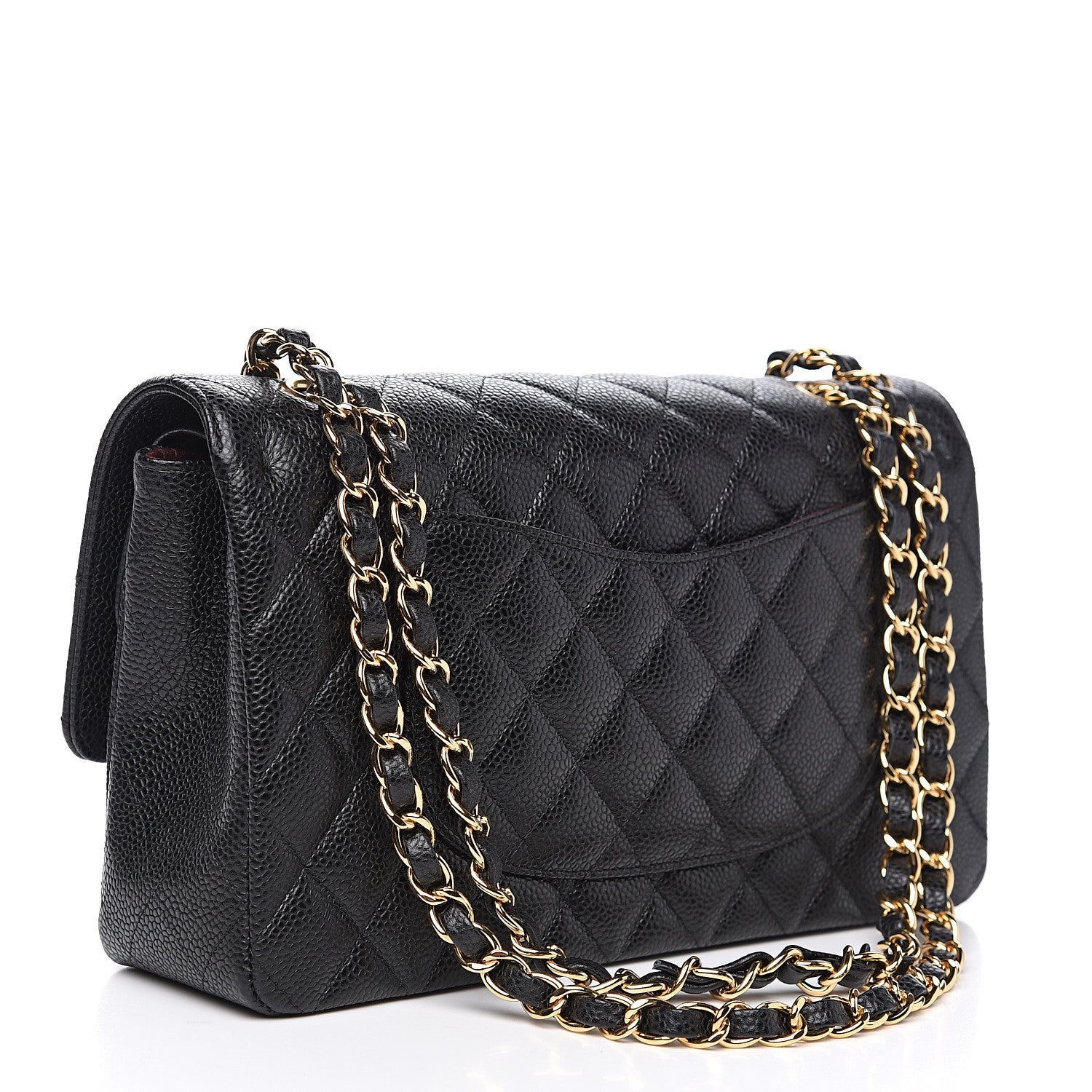 Chanel Caviar Quilted Medium Double Flap Black 2 of 9