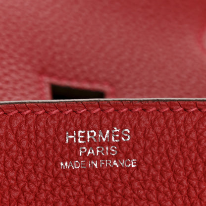 Hermes Togo Verso Birkin 30 Rouge Vif Rouge H 6 of 13