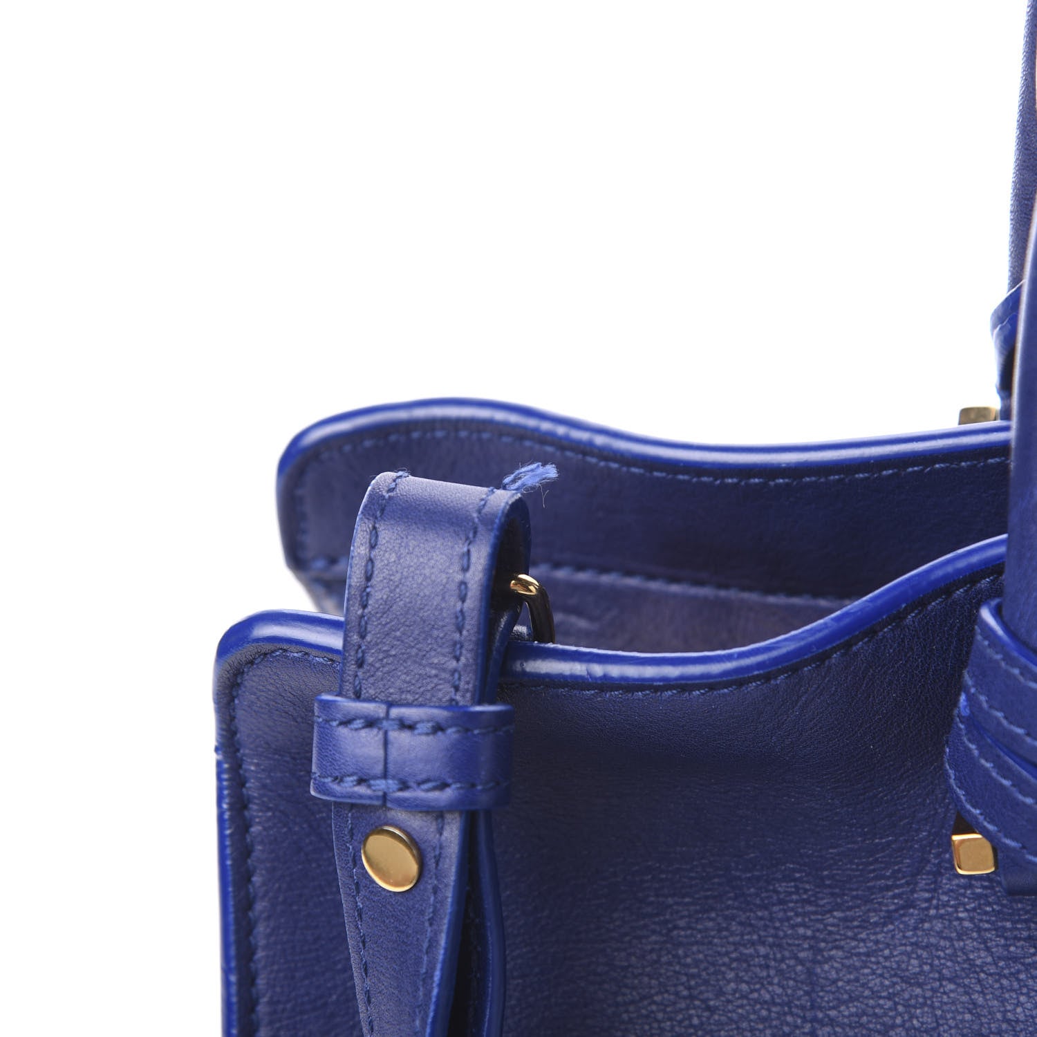 Saint Laurent Calfskin Small Classic Y Cabas Navy 7 of 8