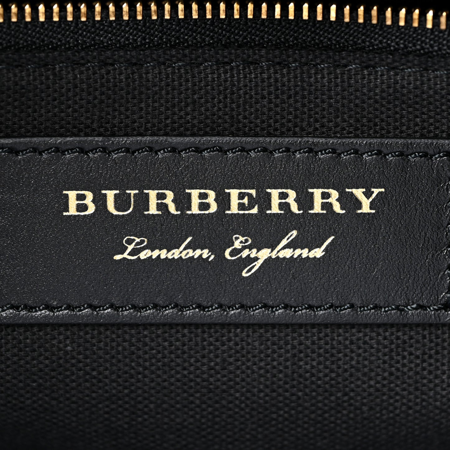 Smooth Calfskin Riveted Medium Banner Tote Black