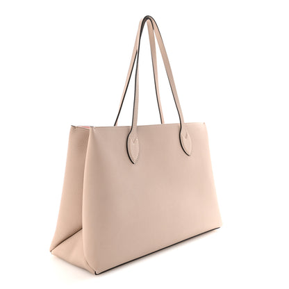 Louis Vuitton Grained Calfskin Lockme Shopper Greige 3 of 10