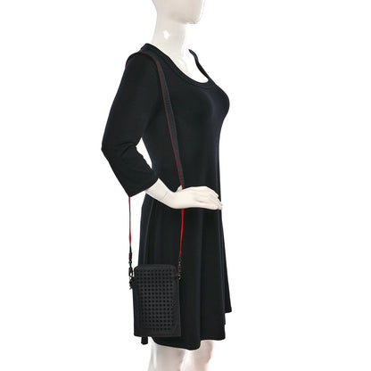 Christian Louboutin Empire Calfskin Spikes Loubilab Clutch Black 2 of 12