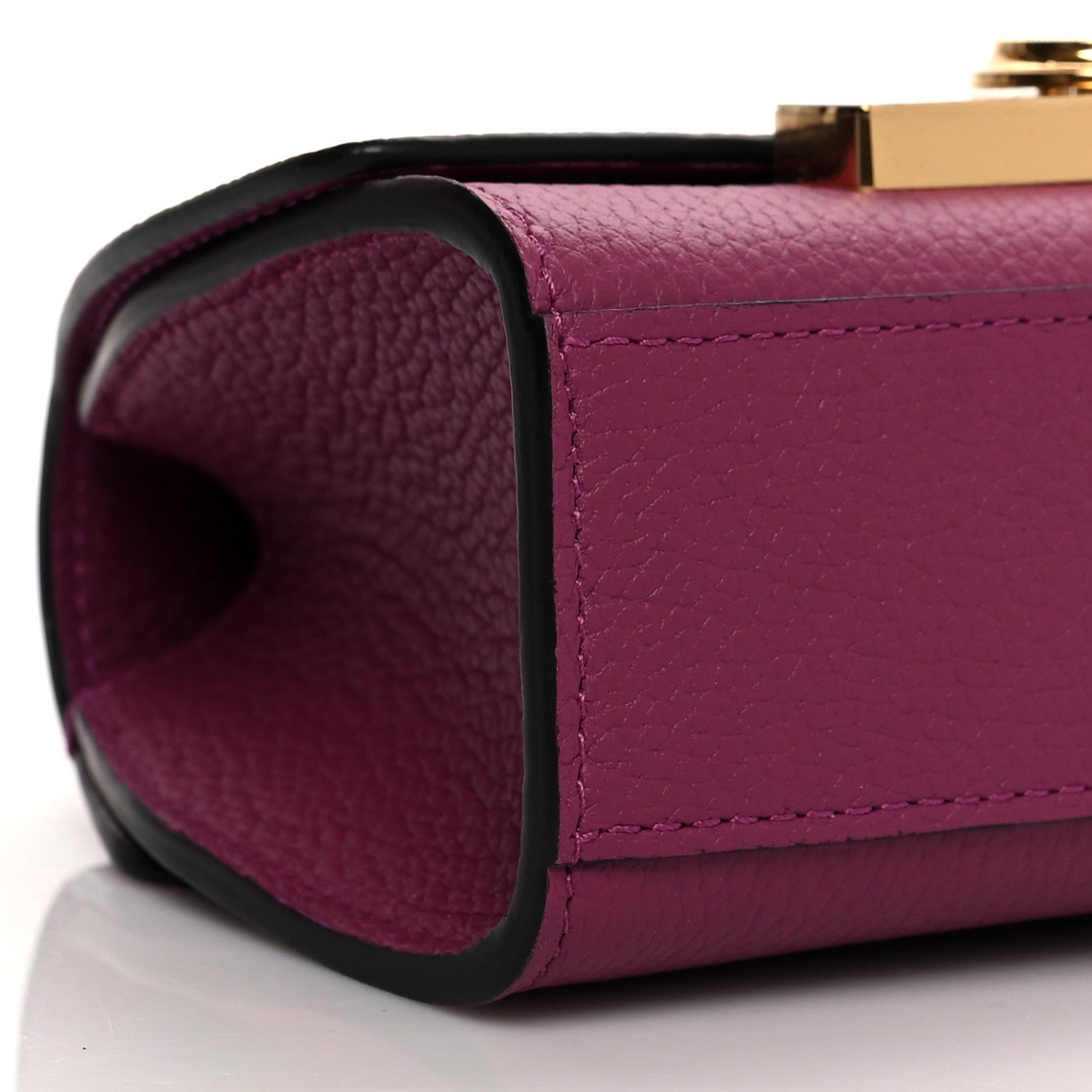 Moynat Taurillon Blush Rejane Nano Eggplant 4 of 9