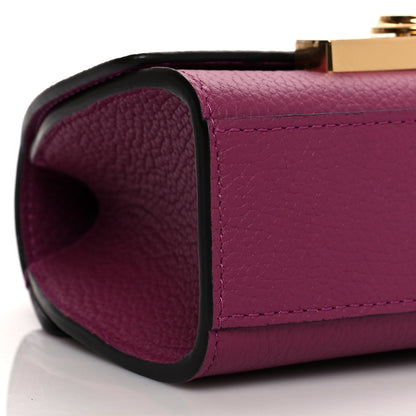 Moynat Taurillon Blush Rejane Nano Eggplant 4 of 9