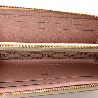 Louis Vuitton Damier Azur Clemence Wallet Rose Ballerine 5 of 11