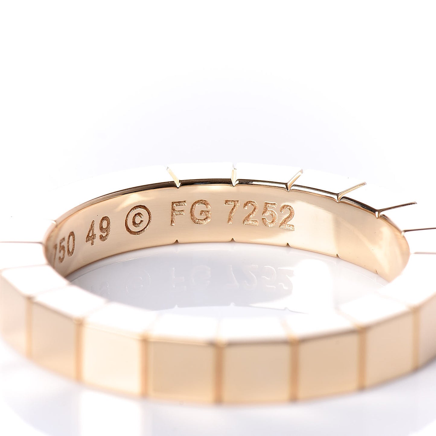 18K Yellow Gold Lanieres Ring 49 4.75