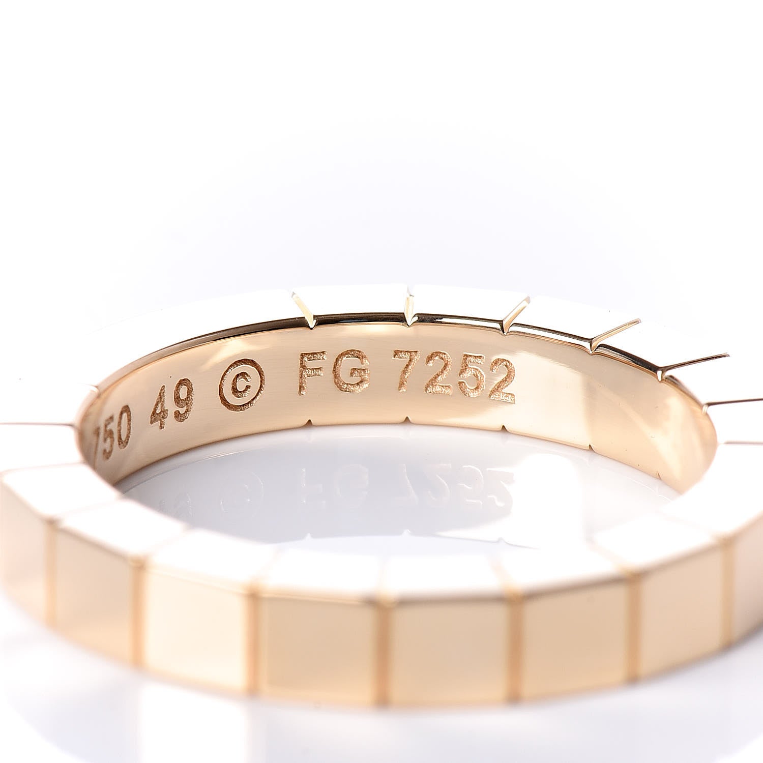Cartier 18K Yellow Gold Lanieres Ring 49 4.75 5 of 5