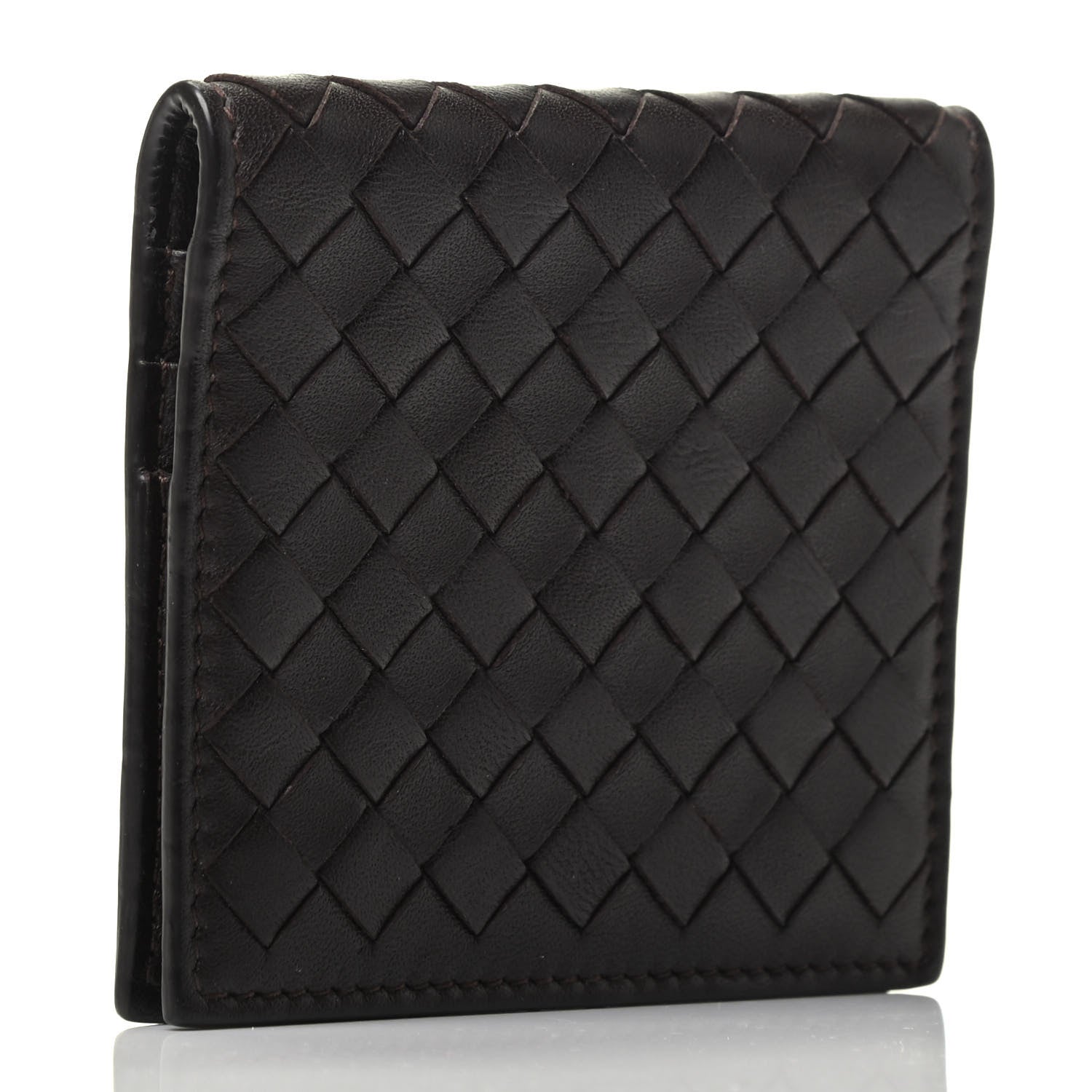 Bottega Veneta Nappa Intrecciato Card Holder Ebano 2 of 3