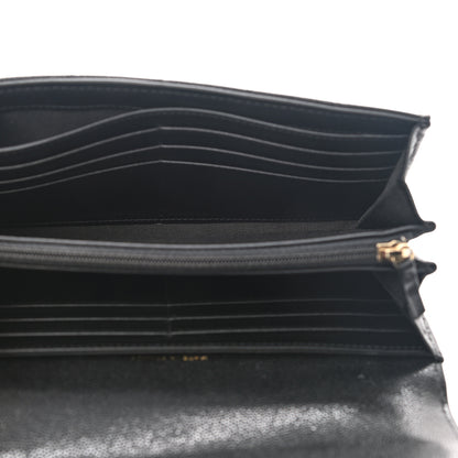 Chanel Caviar Quilted Large Boy Gusset Flap Wallet Black 5 of 8