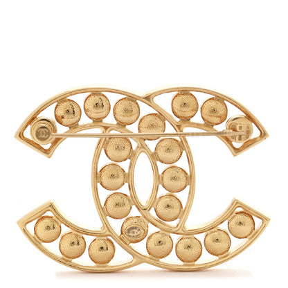 Chanel Pearl CC Brooch Gold 2 of 4