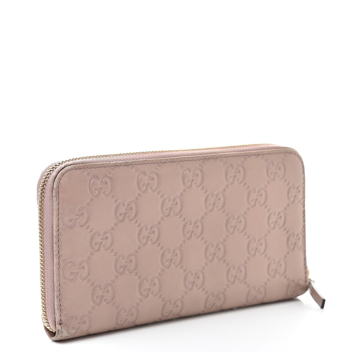 Gucci Guccissima Zip Around Wallet Pink 3 of 13