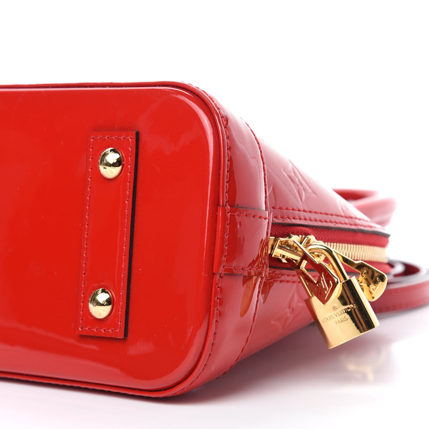 Louis Vuitton Vernis Alma BB Cherry 7 of 11