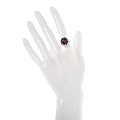 Tiffany 18K Rose Gold Amethyst Octagonal Sparklers Ring 51 5.75 2 of 5