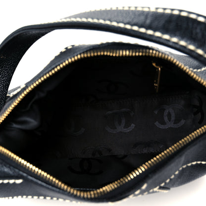 Chanel Caviar CC Stitched Small Hobo Black 5 of 10