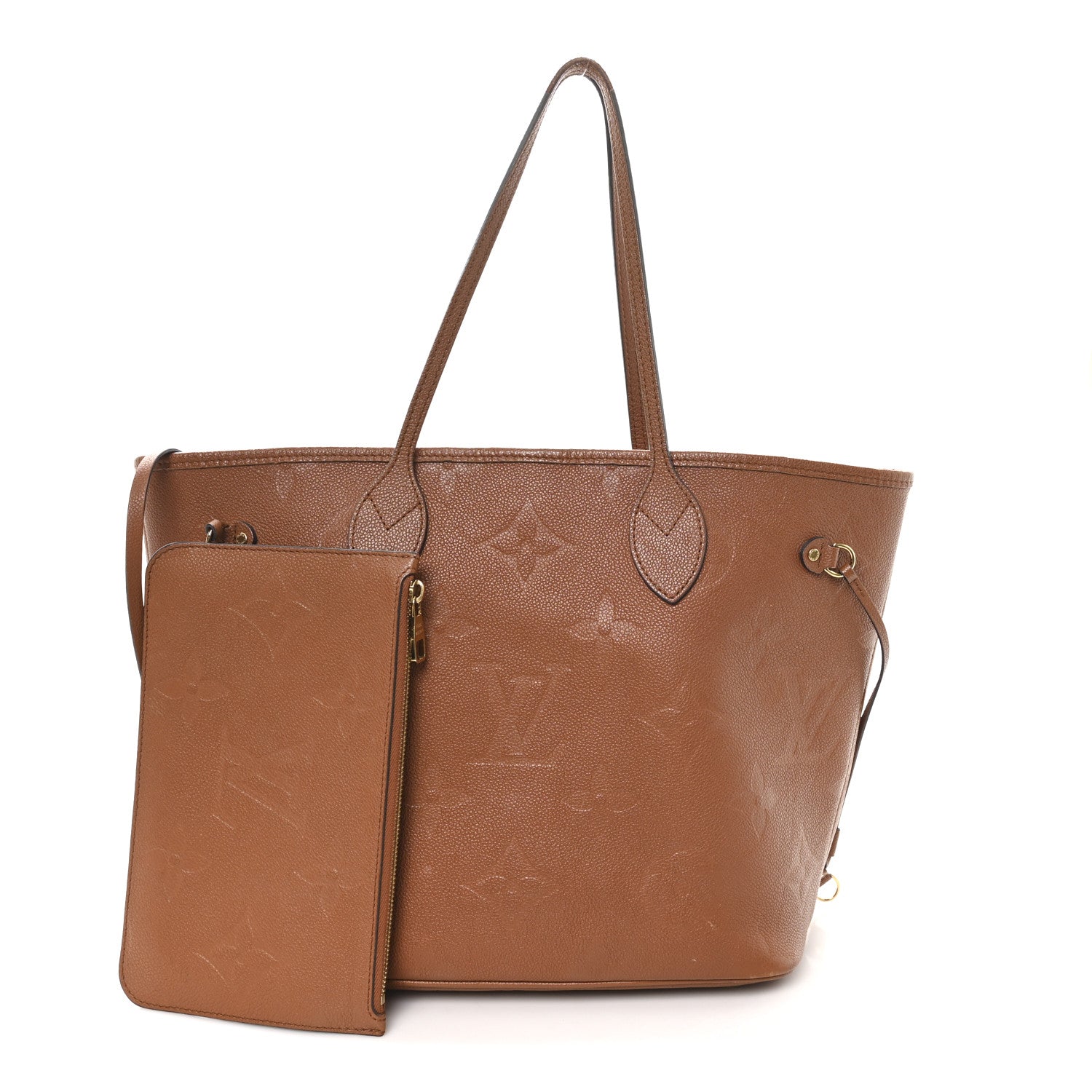Louis Vuitton Empreinte Monogram Giant Neverfull MM Cognac 3 of 11