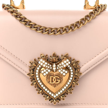 Dolce & Gabbana Smooth Calfskin Small Devotion Envelope Top Handle Bag Pink 13 of 19