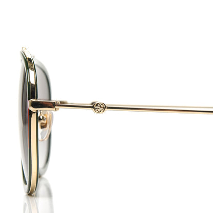 Gucci Web Aviator Sunglasses GG0062S Green Red 8 of 8