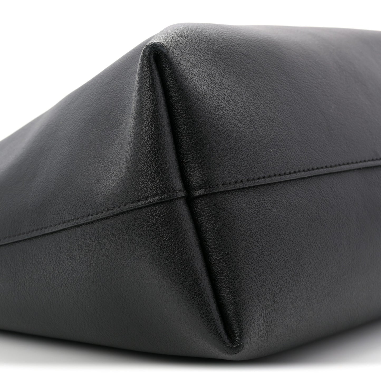 Calfskin Large Shopping Tote Black