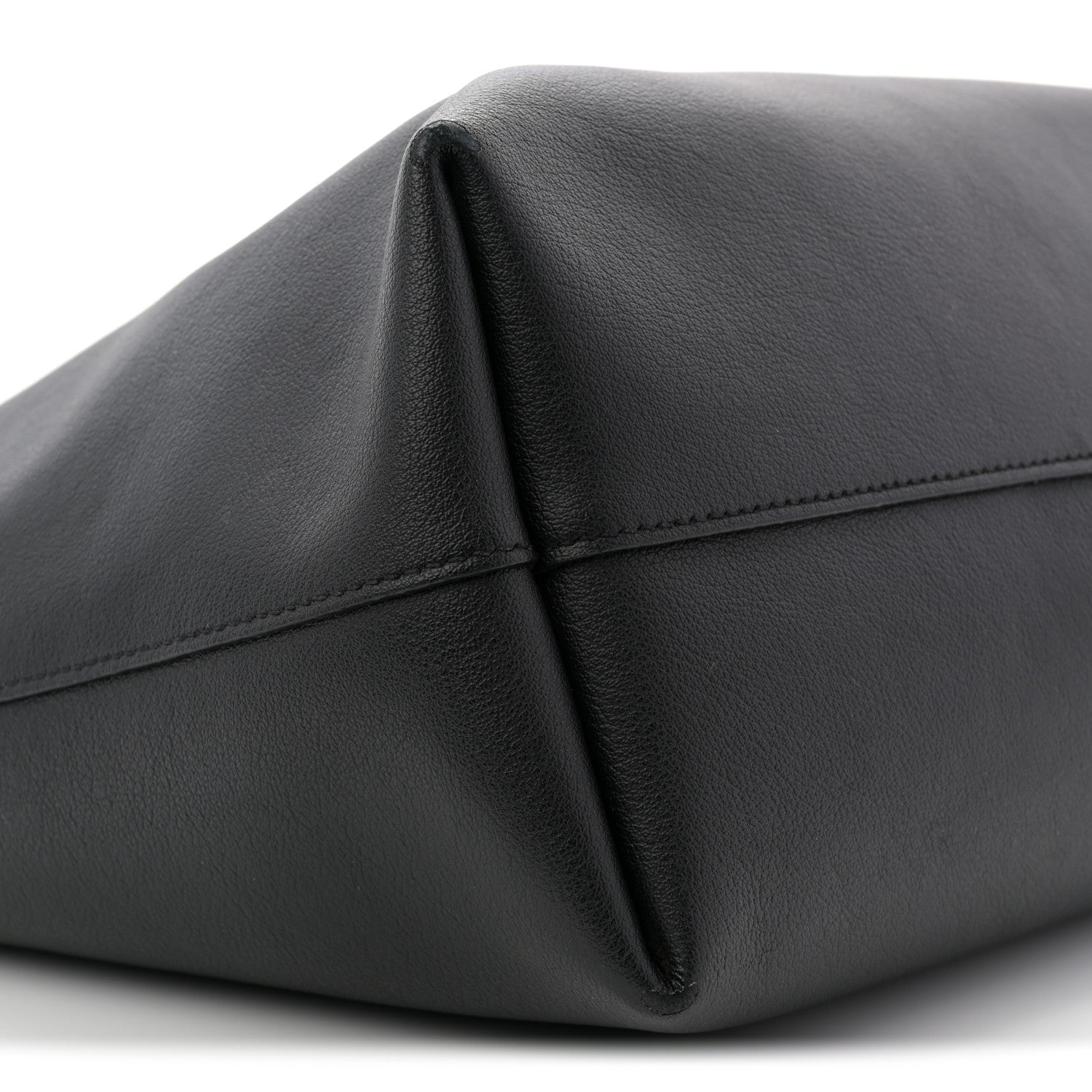 Saint Laurent Calfskin Large Shopping Tote Black 10 of 15