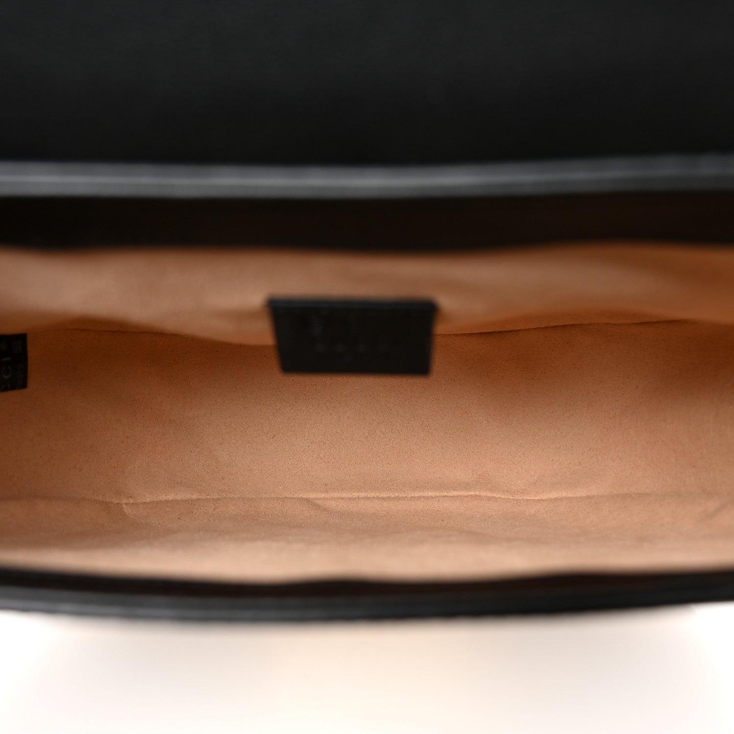 Gucci GG Supreme Monogram Web Medium Padlock Messenger Shoulder Bag Black 5 of 10