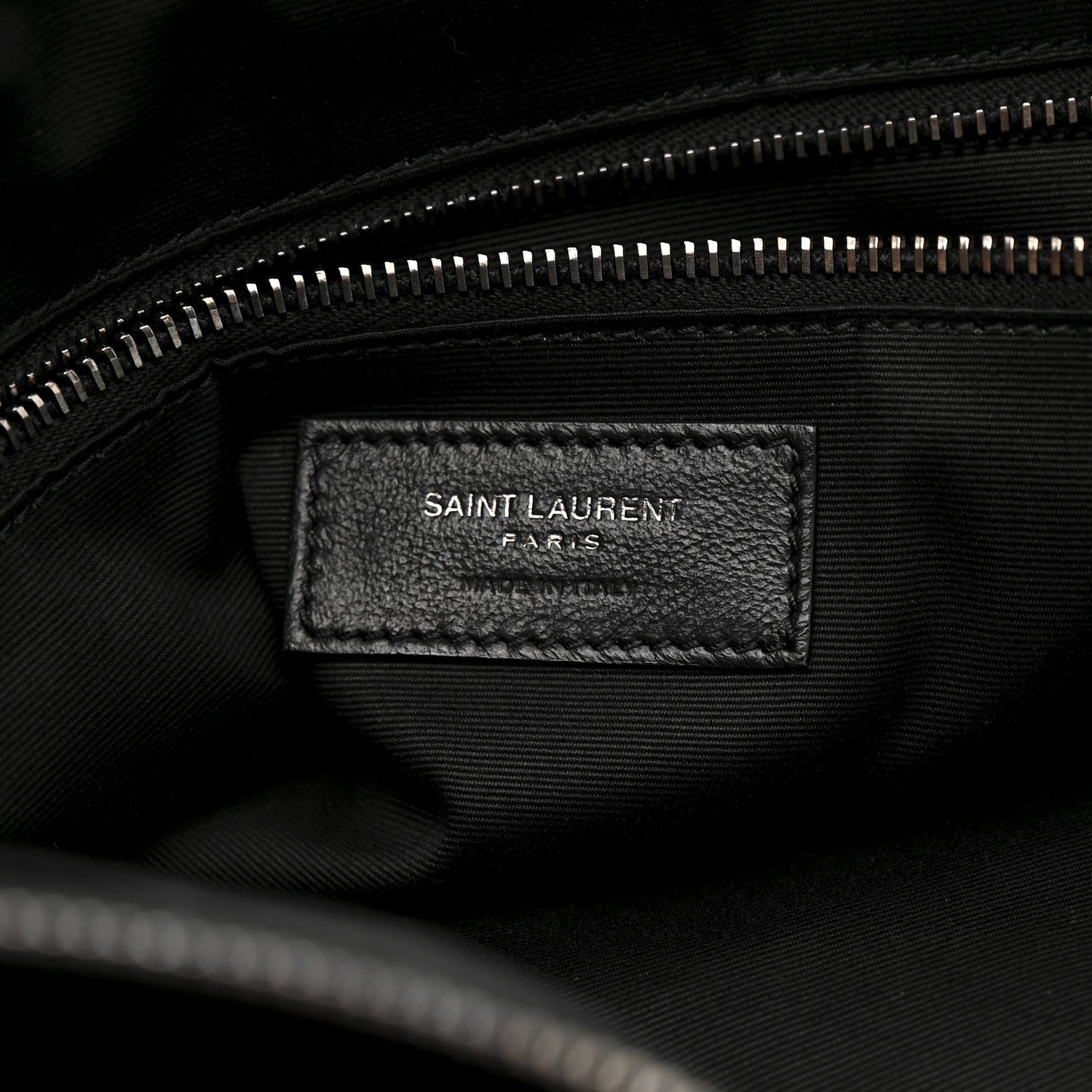 Saint Laurent Grained Lambskin Monogram Oversized Niki Chain Satchel Black 8 of 15