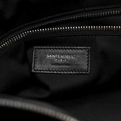 Saint Laurent Grained Lambskin Monogram Oversized Niki Chain Satchel Black 8 of 15
