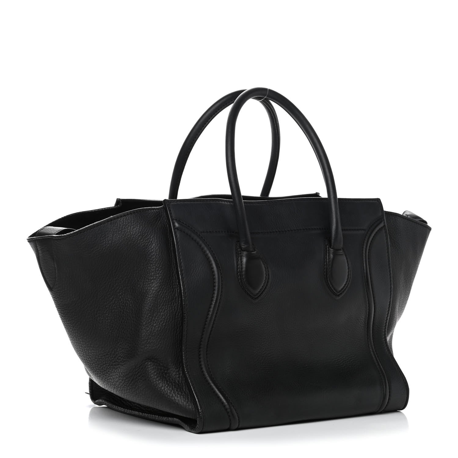 Celine Grained Calfskin Medium Phantom Luggage Black 2 of 4