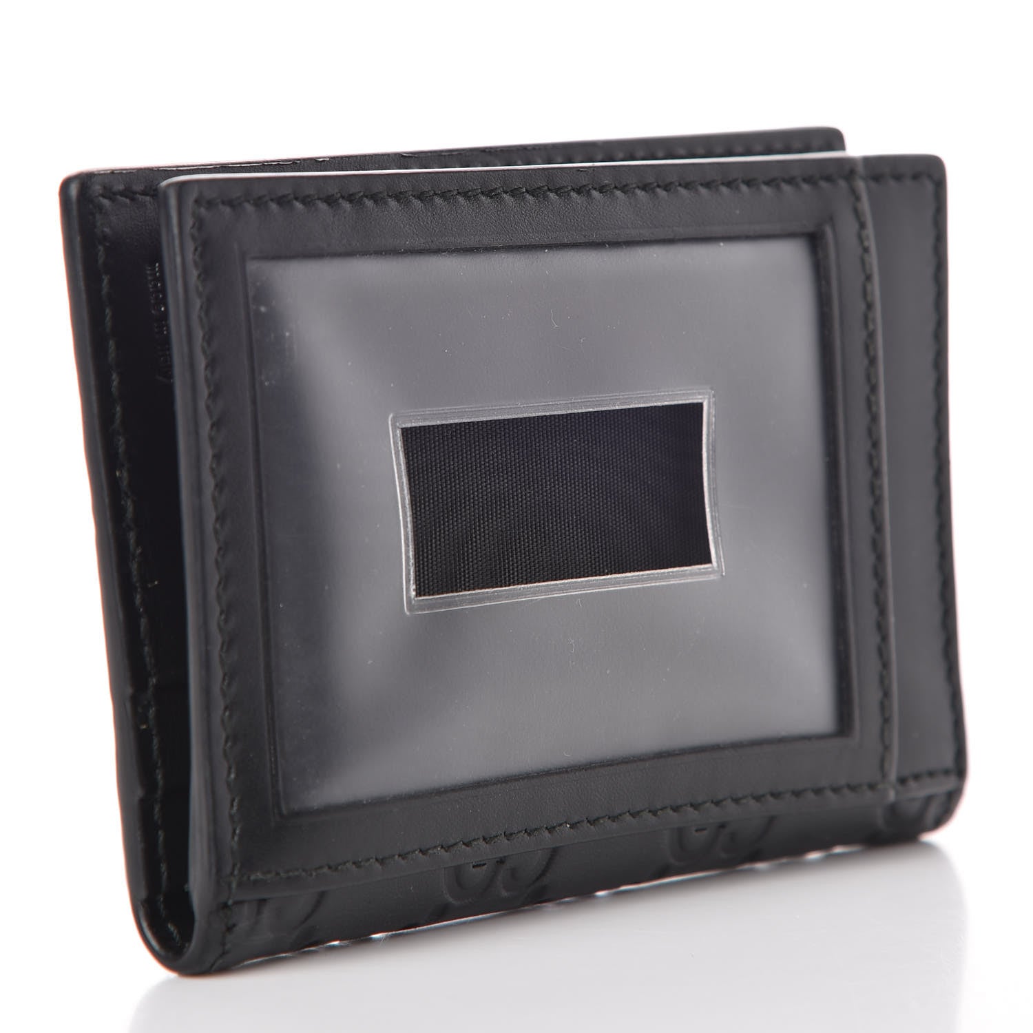 Gucci Guccissima Bow Train Pass Case Black 3 of 7