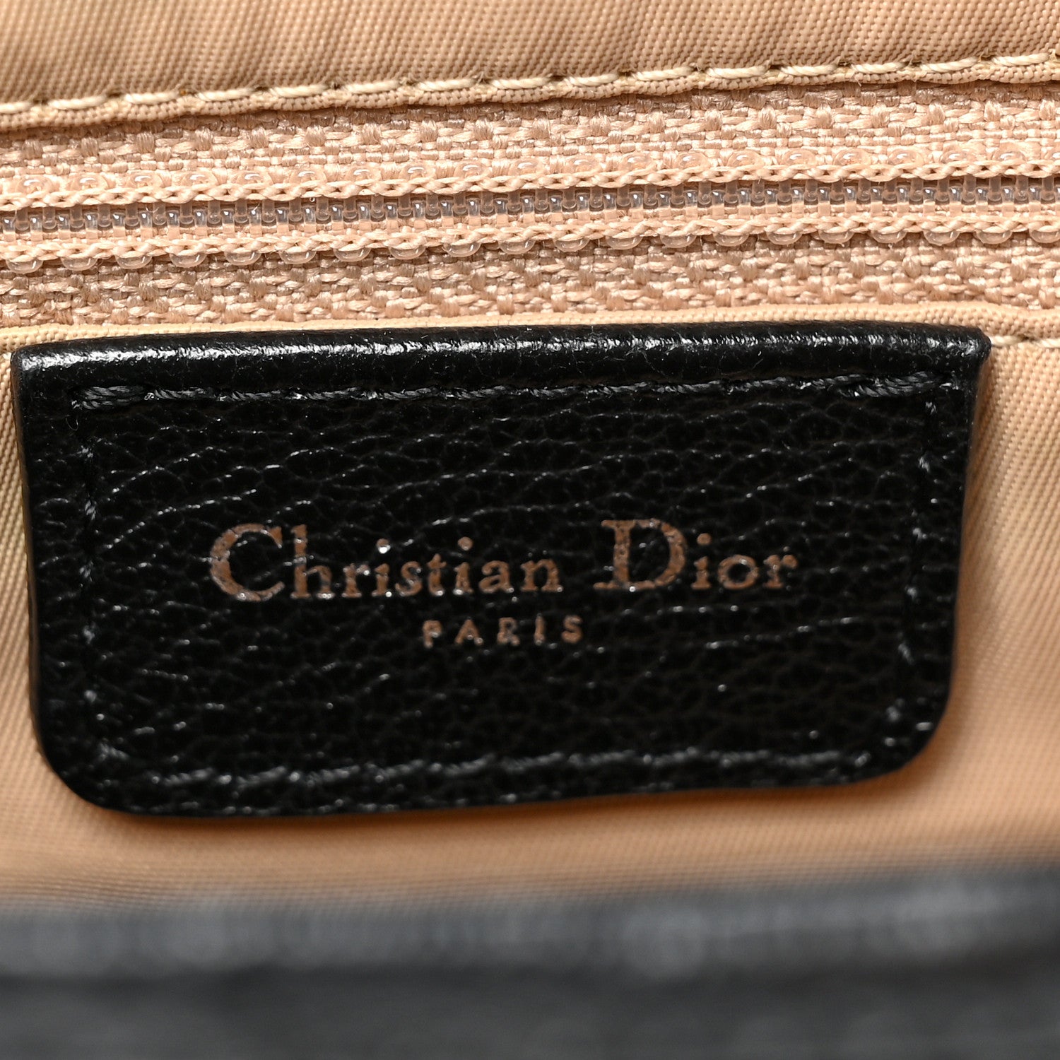 Christian Dior Shiny Goatskin Saddle Bag Black 6 of 9