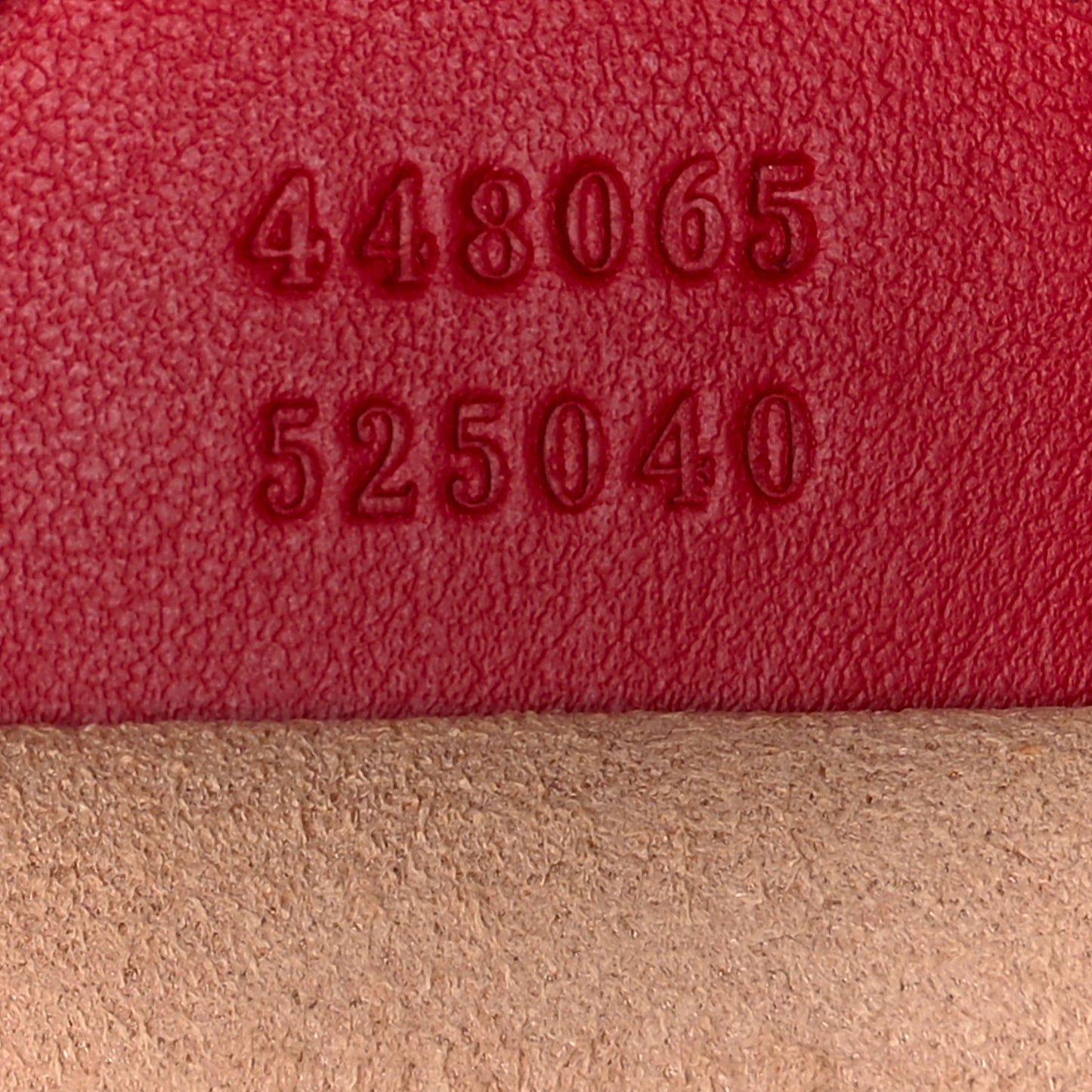 Calfskin Matelasse Mini GG Marmont Chain Shoulder Bag Hibiscus Red
