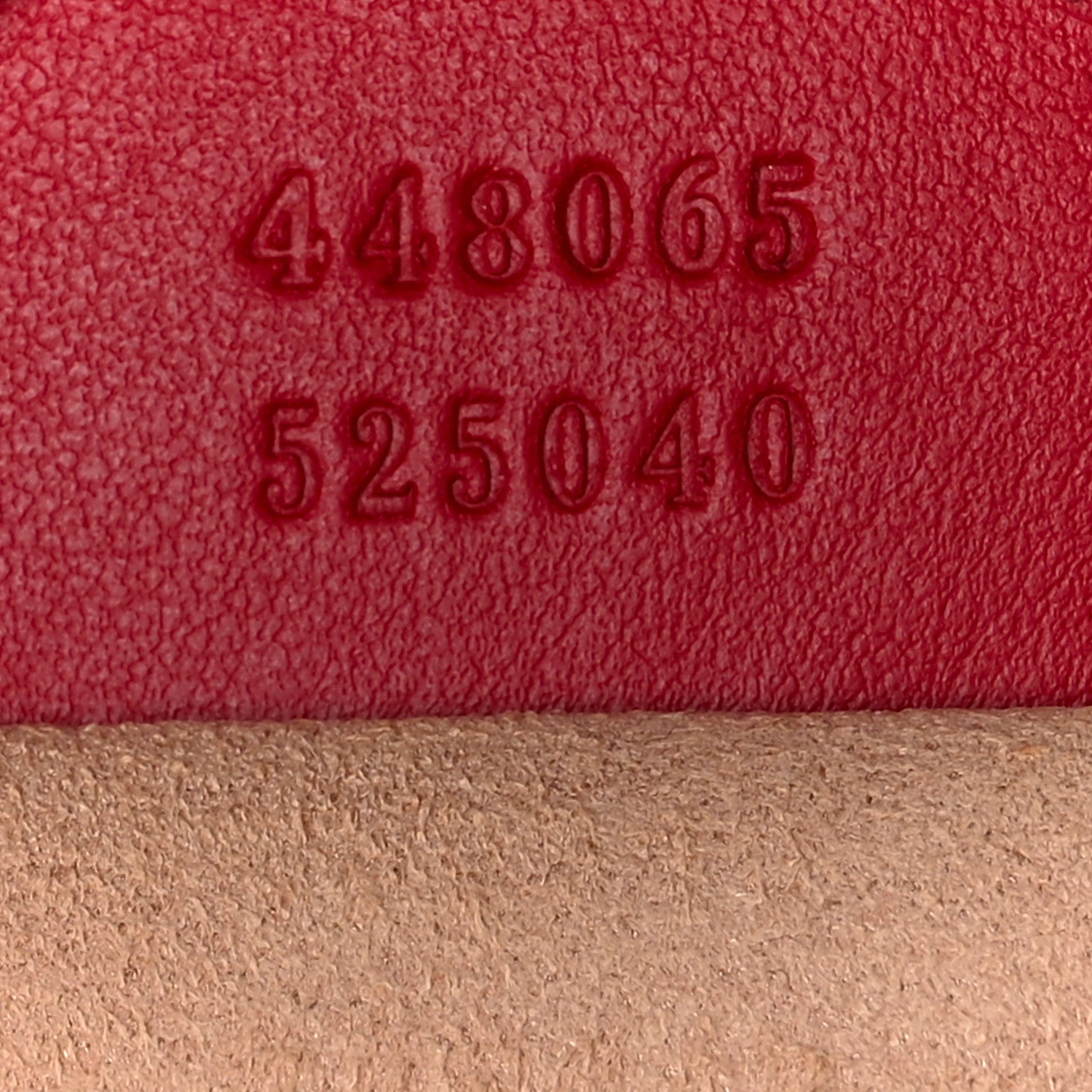 Gucci Calfskin Matelasse Mini GG Marmont Chain Shoulder Bag Hibiscus Red 7 of 12