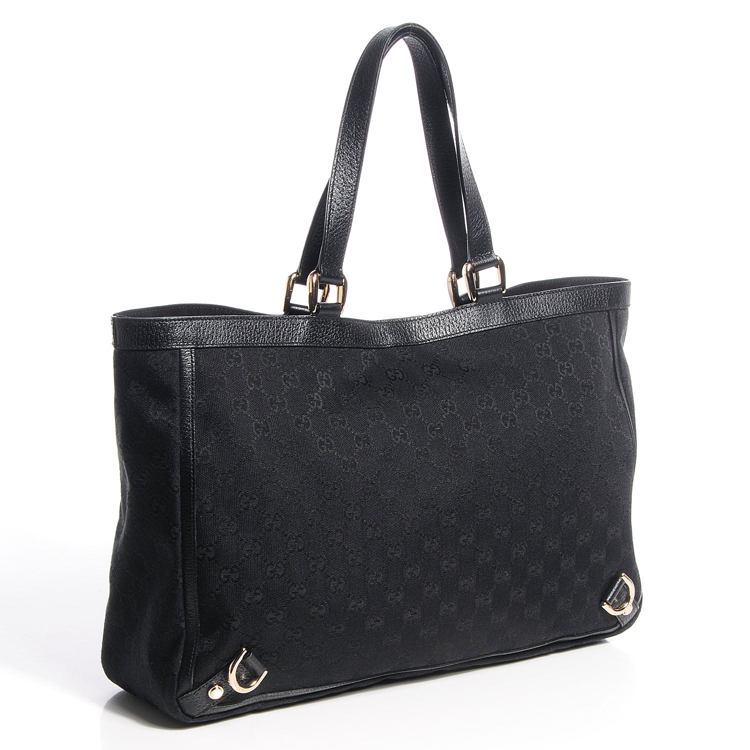 Gucci Monogram Large Abbey Tote Black 3 of 7