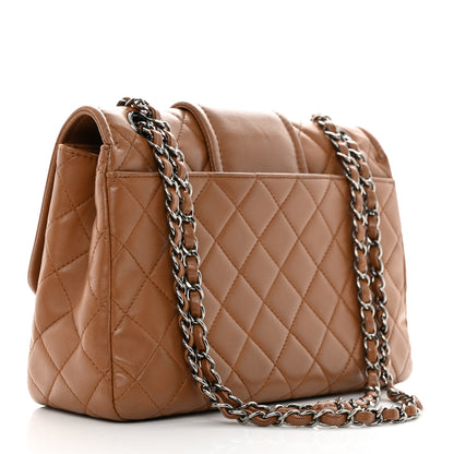 Chanel Lambskin Quilted Elementary Chic Flap Brown 2 of 10