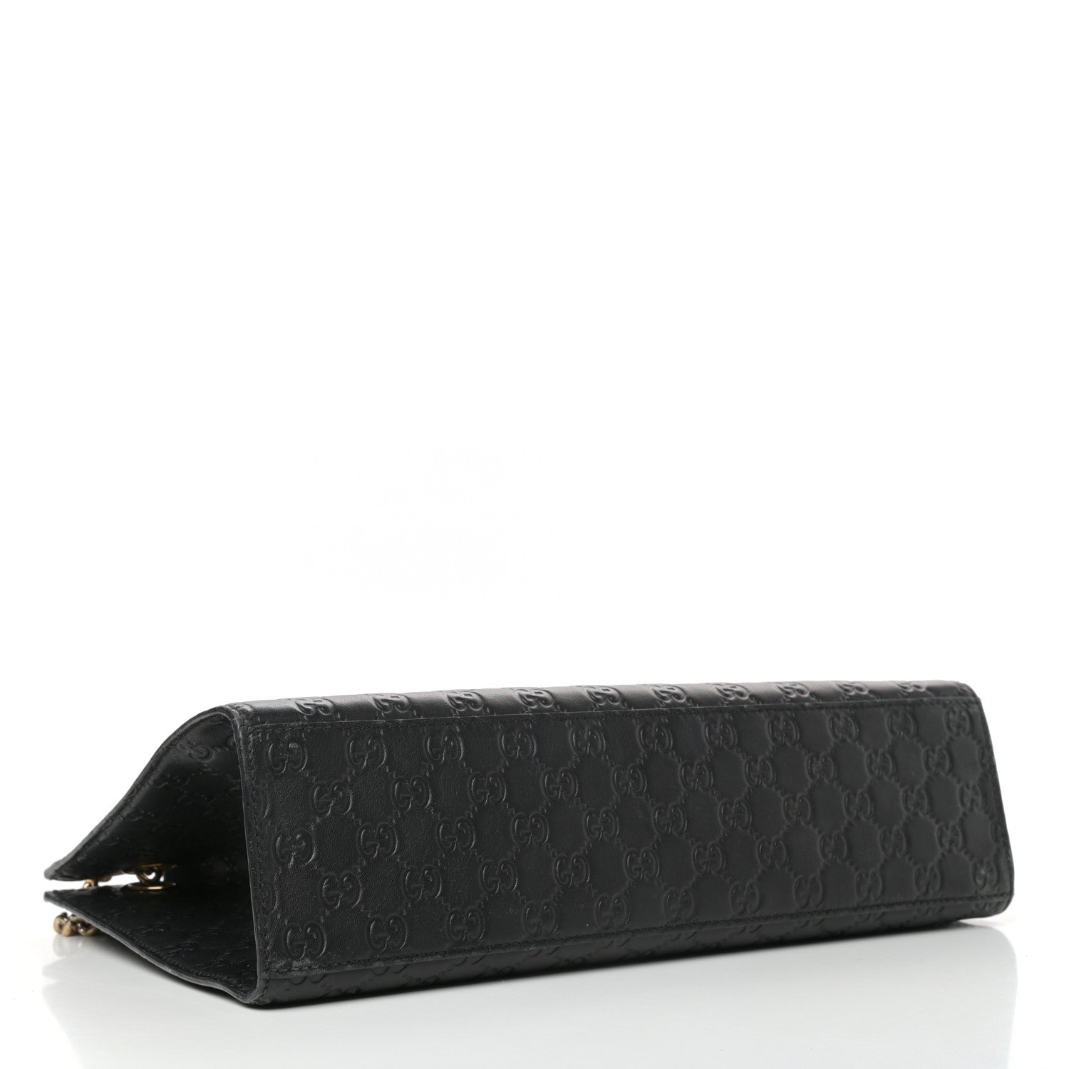 Gucci Guccissima Large Emily Chain Shoulder Bag Black 4 of 10