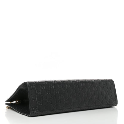 Gucci Guccissima Large Emily Chain Shoulder Bag Black 4 of 10