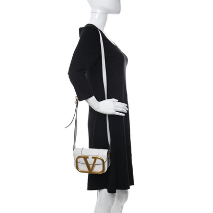 Valentino Garavani Calfskin Small Supervee Crossbody Bag Optic White 2 of 10