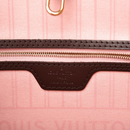 Louis Vuitton Damier Ebene Neo Neverfull MM Rose Ballerine 6 of 9