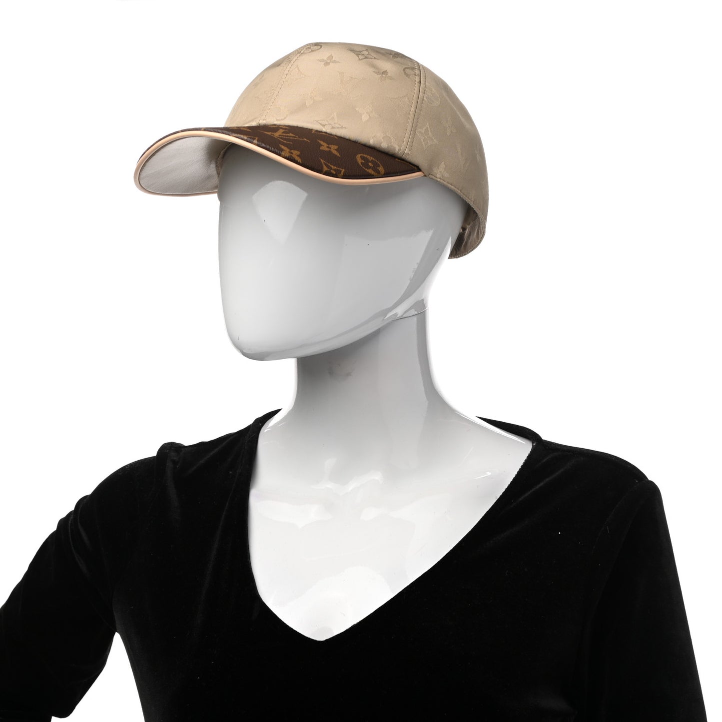 Polyester Silk Monogram LV Get Ready Cap L