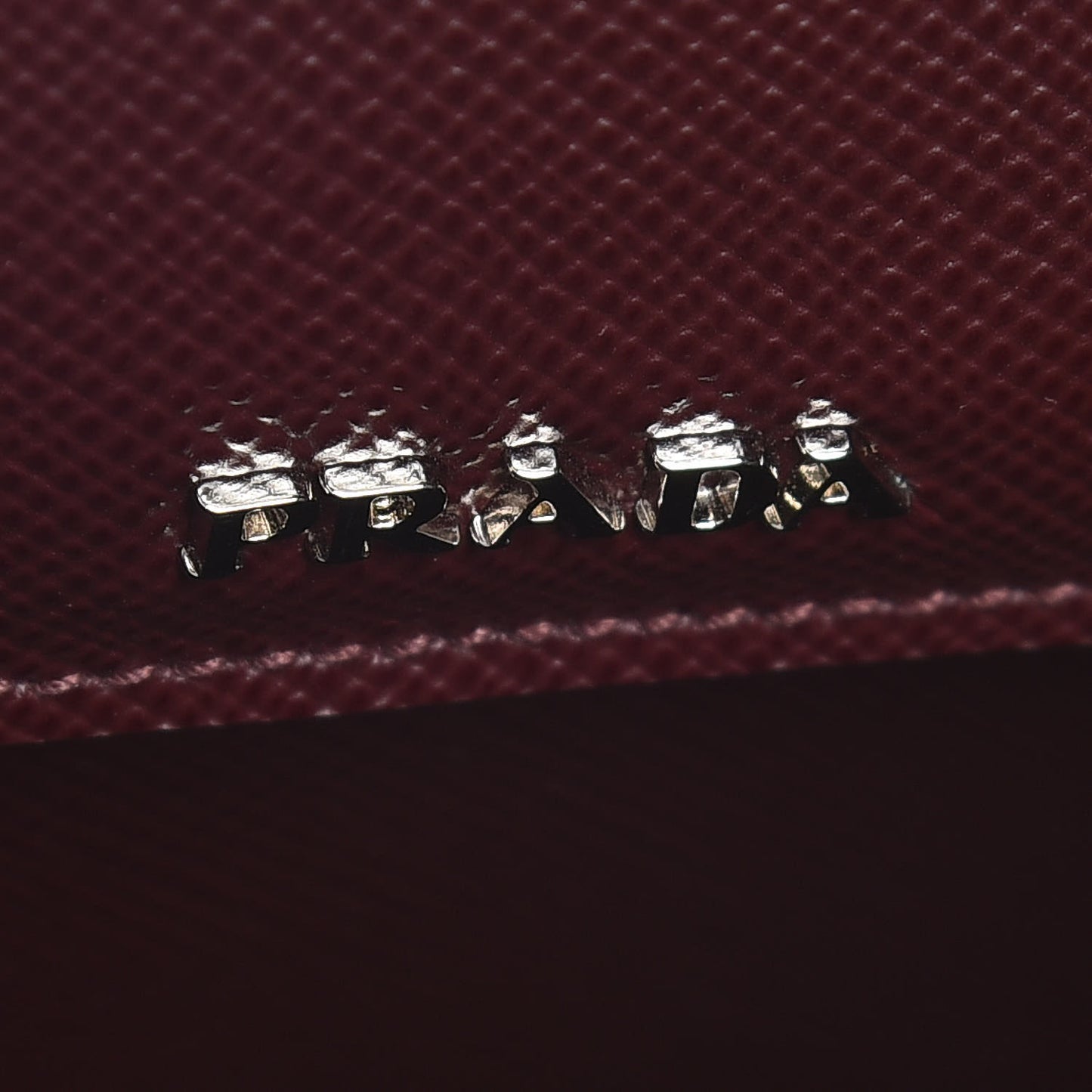 Saffiano Cuir Medium Double Bag Granato