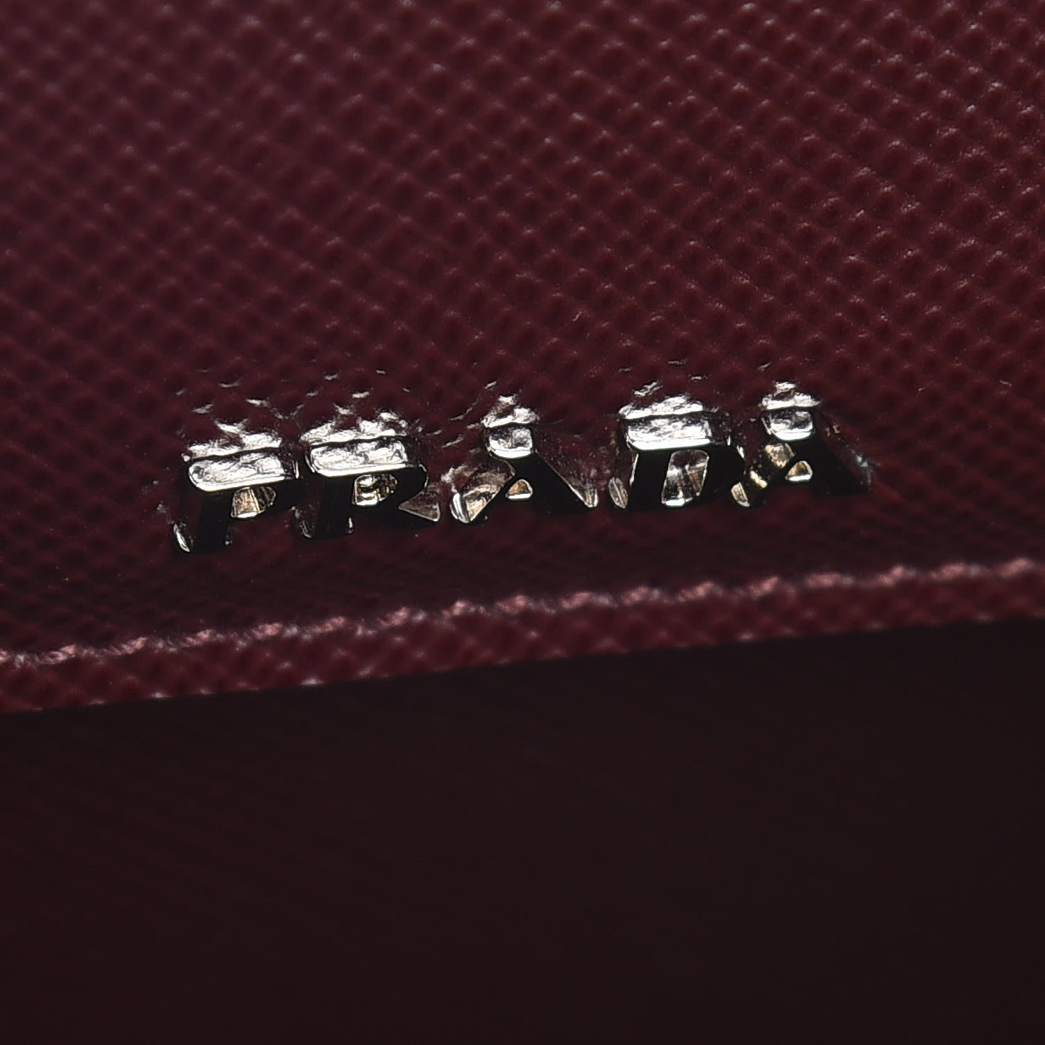 Prada Saffiano Cuir Medium Double Bag Granato 6 of 7
