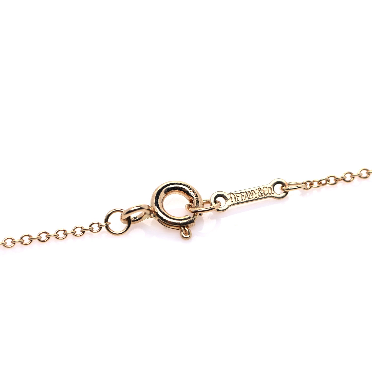 Tiffany 18K Yellow Gold Paloma Picasso Graffiti X Pendant Necklace 2 of 5