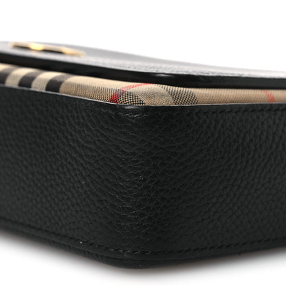 Burberry Grainy Calfskin Vintage Check Hampshire Crossbody Black 11 of 16