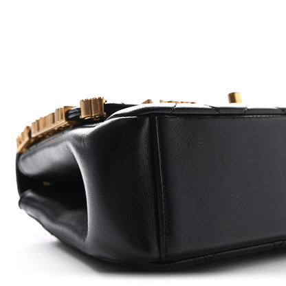 Chanel Lambskin Enamel Strass Quilted Mini Paris Monaco Flap Black 9 of 10