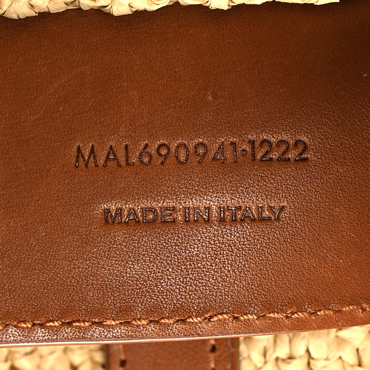 Raffia Monogram Hobo Naturale